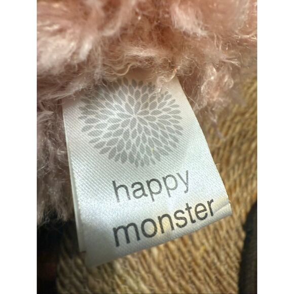 Happy Monster Kids Debi Lilly Heart Eyes Valentines Day Plush Stuffed Toy Pink - Picture 4 of 9